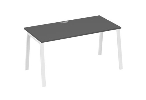Стол письменный Мира Трио, цвет антрацит премиум + белый