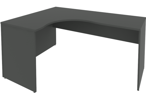 Стол эргономичный левый Нотте, цвет антрацит