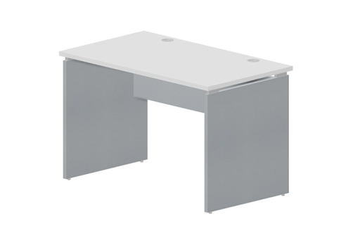 Стол рабочий (2 заглушки) Аронти, цвет белый