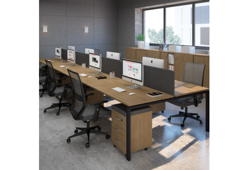 Рабочая станция (8х120) Мира Нумо, цвет натуральный дуб + антрацит