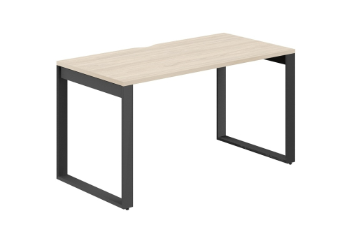 Стол рабочий с вырезом Фламинго, цвет акация + антрацит