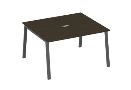 Стол для переговоров Мира Трио, цвет венге + антрацит