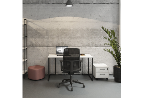 Стол рабочий Мейлон, цвет белый