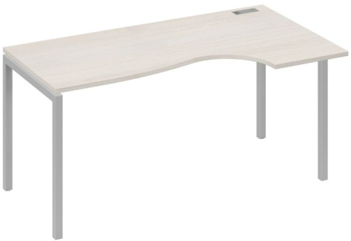 Стол эргономичный правый Классика Мира Лофт, цвет дуб шамони + серый
