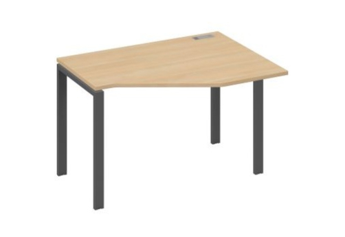 Стол эргономичный правый Мира Нумо, цвет натуральный дуб + антрацит