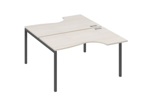 Рабочая станция эргономичная 2х140 Классика Мира Лофт, цвет дуб шамони + антрацит