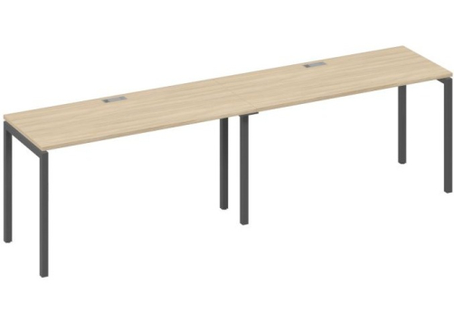 Рабочая станция 2х140 Мира Лофт, цвет дуб скандинавский + антрацит