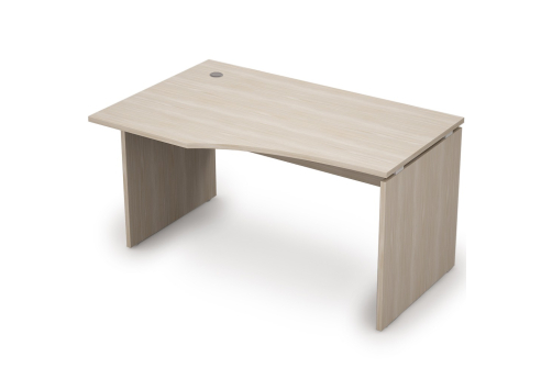 Стол криволинейный левый Деко, цвет шамони светлый