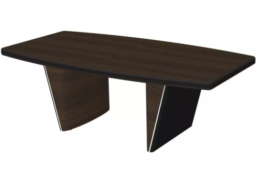 Стол для переговоров, цвет темный мокко + черный
