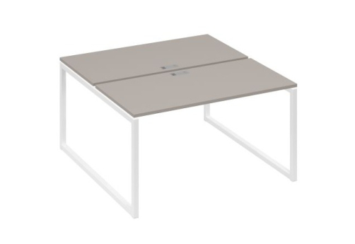 Рабочая станция (2х140) Мира Одри, цвет мокко премиум + белый