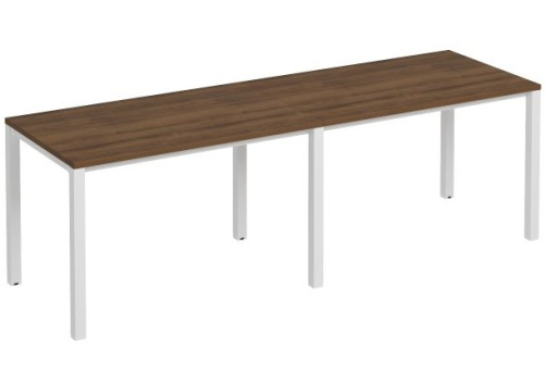 Рабочая станция (2х120) Прайм Металл 50, цвет орех + белый