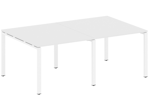 Стол для переговоров (2 столешницы), цвет белый