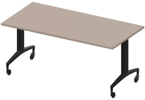 Стол мобильный складной Смит Конференц, цвет тортора + черный