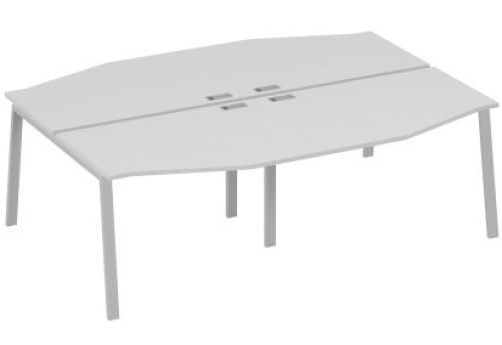 Рабочая станция эргономичная (4х120) Мира Нумо, цвет серый + серый