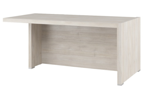 Стол письменный с асимметричными опорами (левый), цвет светлый дуб