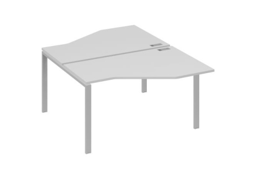 Рабочая станция эргономичная (2х140) Мира Нумо, цвет серый + серый