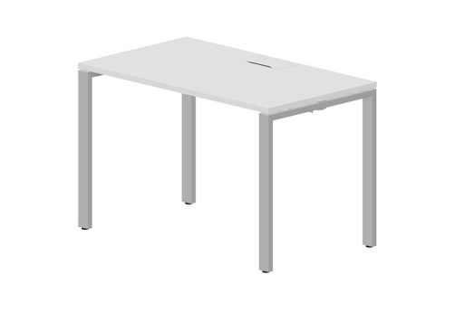 Стол рабочий с лючком Киви, цвет белый