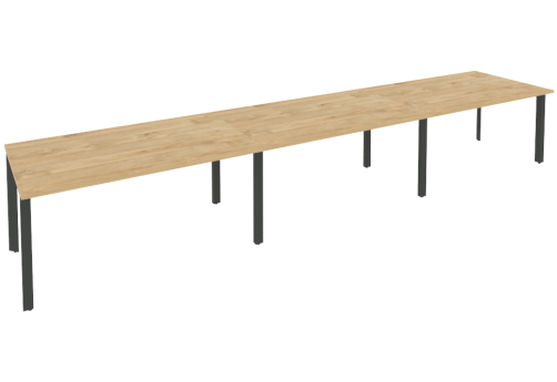 Стол для переговоров (3 столешницы), цвет тиквуд светлый