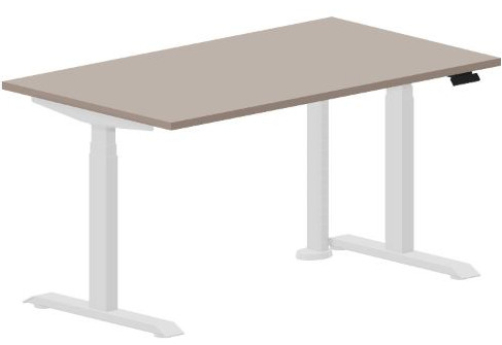 Стол регулируемой высоты Бенет, цвет тортора + белый