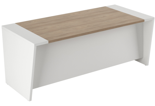 Стол письменный 200 панель - глянец, цвет вяз + белый