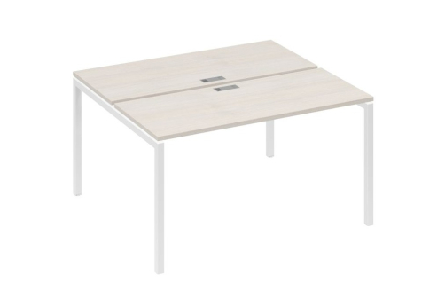 Рабочая станция 2х140 Мира Лофт, цвет дуб шамони + белый