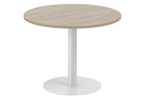 Стол переговорный круглый Индиго Вуд, цвет дуб темный