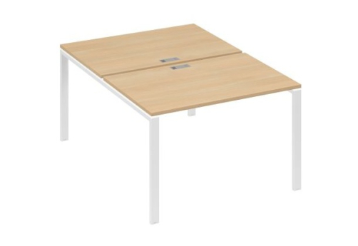 Рабочая станция (2х120) Мира Нумо, цвет натуральный дуб + белый