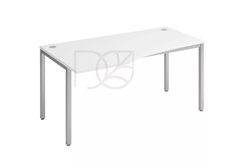 Стол эргономичный левый, цвет белый