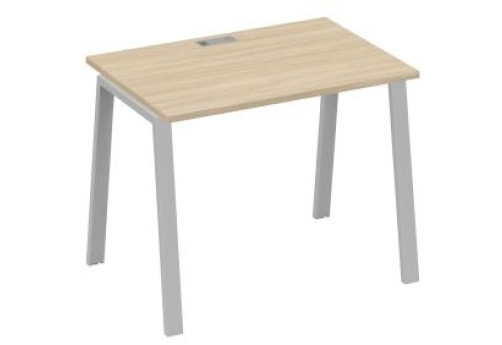 Стол письменный Мира Трио, цвет дуб скандинавский + серый