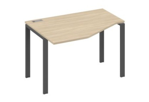 Стол эргономичный левый Мира Нумо, цвет дуб скандинавский + антрацит
