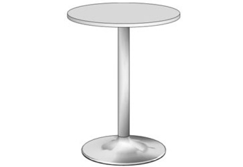 Стол журнальный, цвет белый