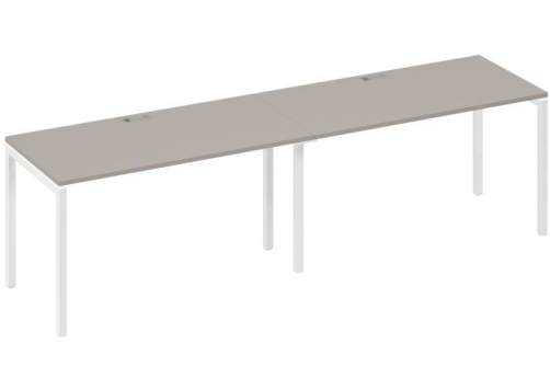 Рабочая станция 2х140 Мира Лофт, цвет мокко премиум + белый