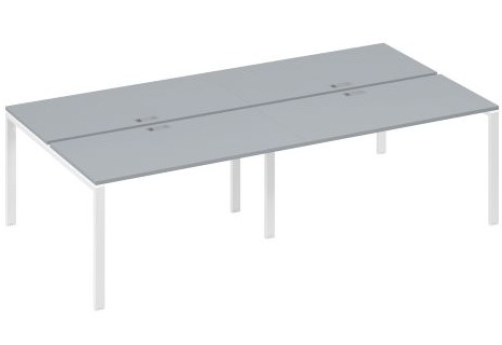 Рабочая станция (4х140) Мира Нумо, цвет серый + белый