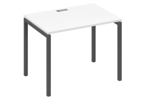 Стол письменный Мира Лофт, цвет белый премиум + антрацит