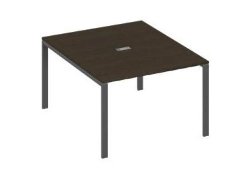 Стол для переговоров прямоугольный Мира Нумо, цвет венге + антрацит