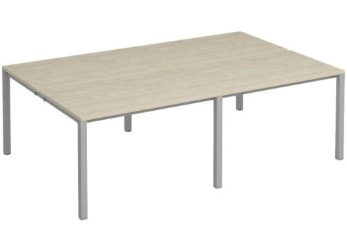 Рабочая станция (4х120) Прайм Металл 50, цвет шамони светлый + серый