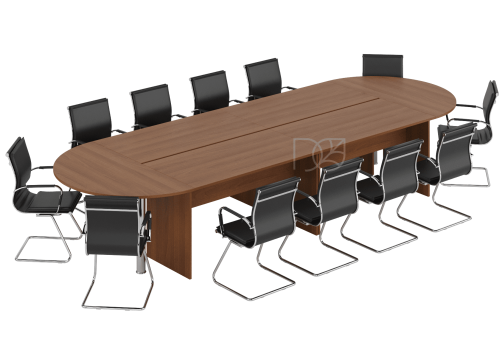 Стол для переговоров, 4240х1440х755 мм, цвет орех