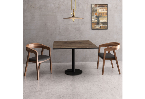 Стол обеденный квадратный Мальта, цвет брауни