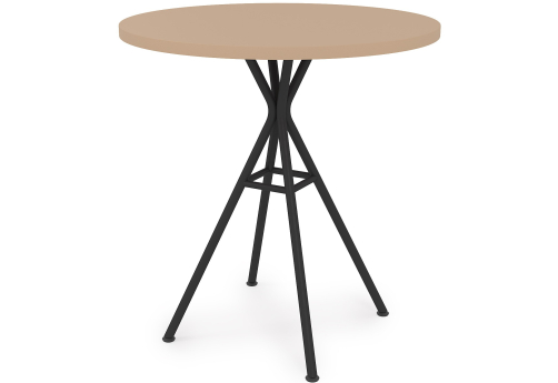 Стол обеденный круглый Мальта, цвет мокко