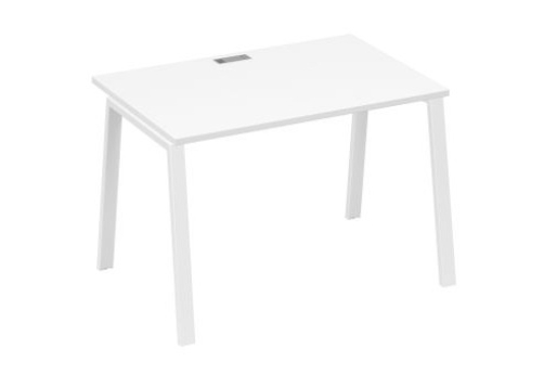 Стол письменный Мира Трио, цвет белый премиум + белый