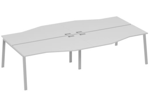 Станция рабочая эргономичная 4х160 Мира Трио, цвет серый + серый