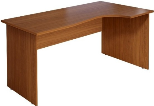 Стол криволинейный правый, цвет орех