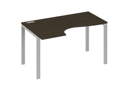 Стол эргономичный левый Мира Нумо, цвет венге + серый