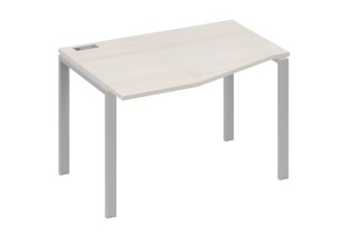 Стол эргономичный левый Мира Нумо, цвет дуб шамони + серый
