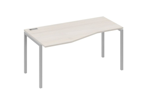 Стол эргономичный левый Техно Мира Лофт, цвет дуб шамони + серый