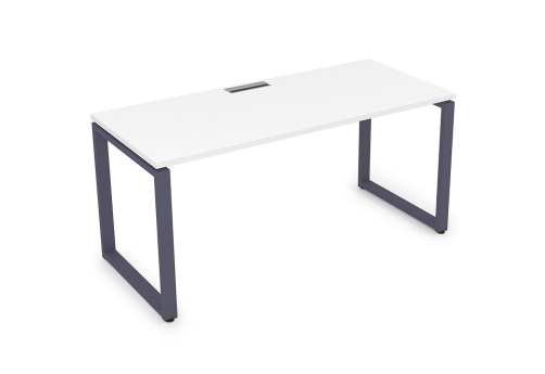 Стол рабочий Оскар Персонал, цвет белый премиум