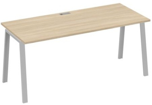 Стол письменный Мира Трио, цвет дуб скандинавский + серый