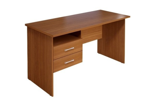Стол рабочий с тумбой, цвет орех