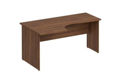 Стол эргономичный левый Прайм, цвет орех
