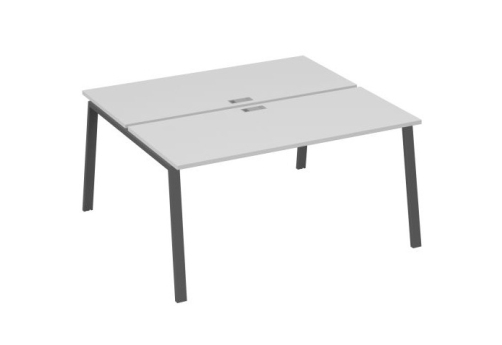 Рабочая станция 2х160 Мира Трио, цвет серый + антрацит